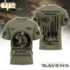 Baltimore Ravens NFL Celebrating Memorial Day 3D T-Shirt