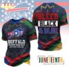 Buffalo Bills NFL Juneteenth Freedom 3D T-Shirt Buffalo Bills NFL Juneteenth Freedom 3D T-Shirt