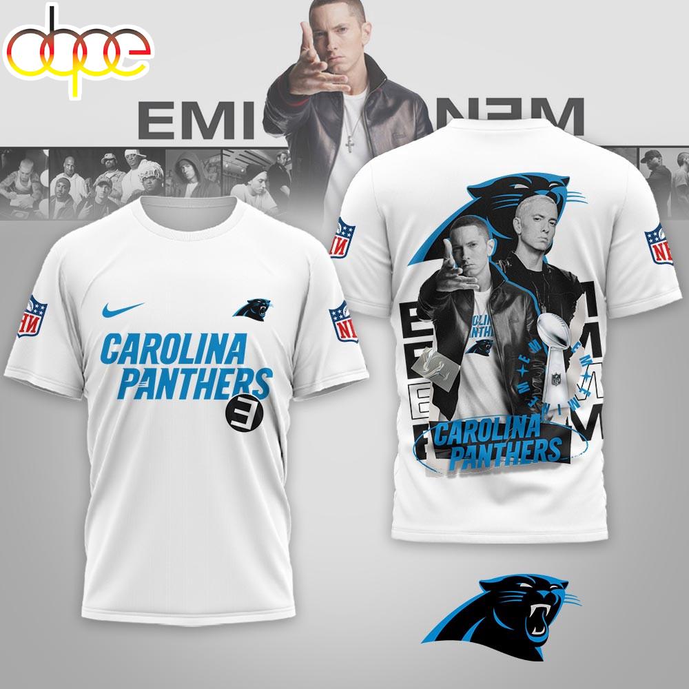 Carolina Panthers NFL Eminem 3D T-Shirt