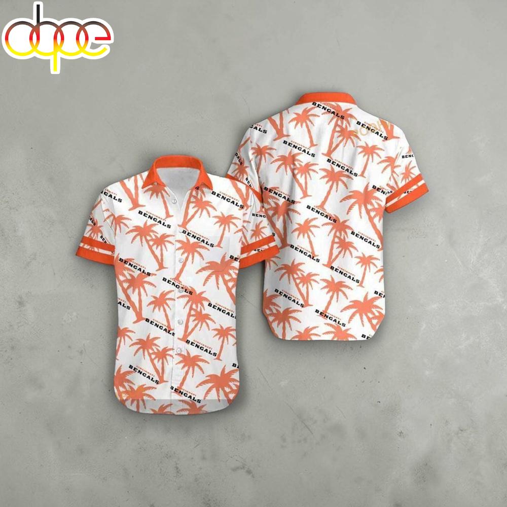 Cincinnati Bengals Coconut Tree NFL Hawaiian Shirt For Fans