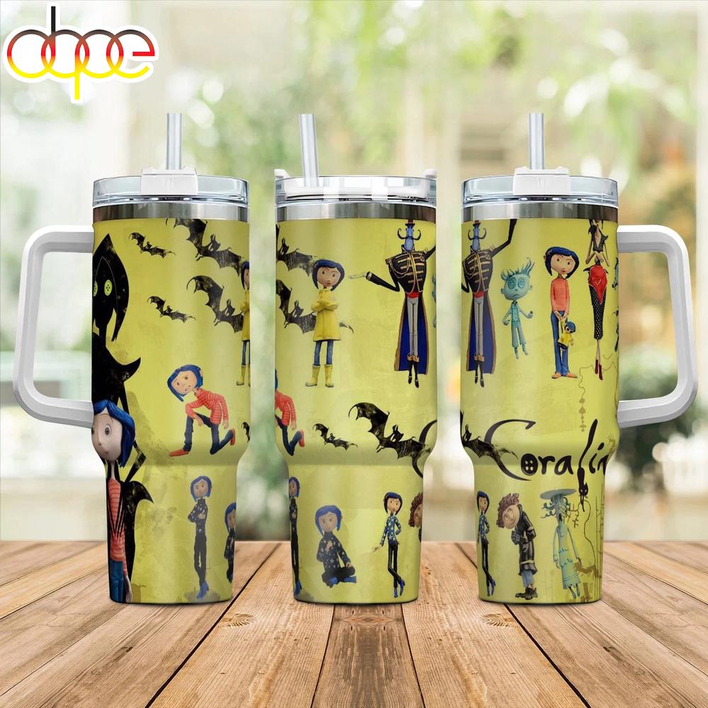 Coraline Tumbler 40Oz With Handle
