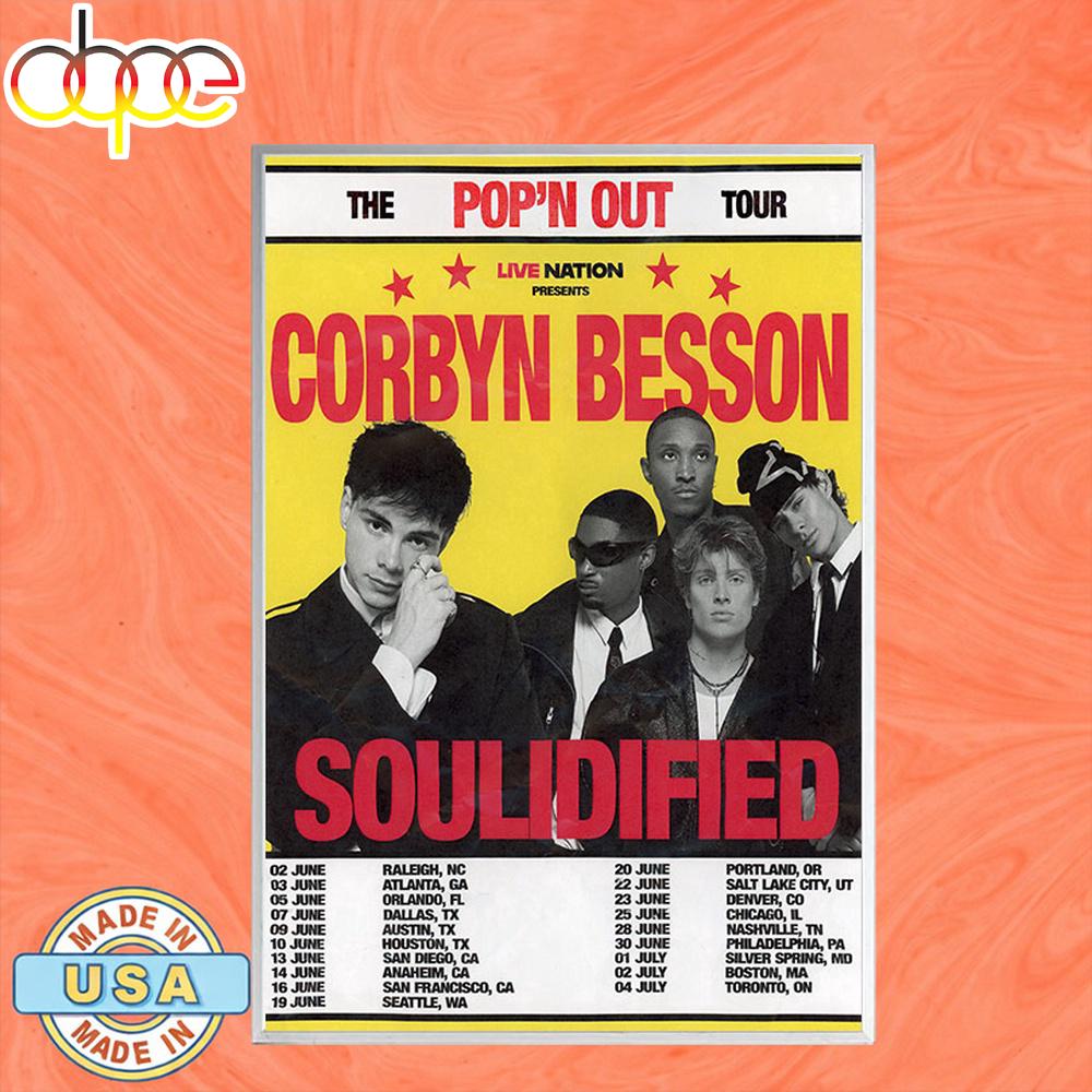 Corbyn Besson Fall Tour 2026 Poster Canvas