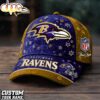 Custom Name Baltimore Ravens NFL Flower Classic Cap