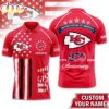 Custom Name Kansas City Chiefs NFL American Semiquincentennial Polo Shirt