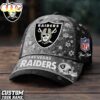 Custom Name Las Vegas Raiders NFL Flower Classic Cap