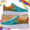 Custom Name Miami Dolphins NFL Color Pattern Air Force 1 Shoes