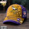 Custom Name Minnesota Vikings NFL Flower Classic Cap