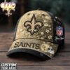 Custom Name New Orleans Saints NFL Flower Classic Cap