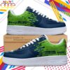 Custom Name Seattle Seahawks NFL Color Pattern Air Force 1 Shoes