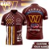 Custom Name Washington Commanders NFL American Semiquincentennial Polo Shirt Custom Name Washington Commanders NFL American Semiquincentennial Polo Shirt