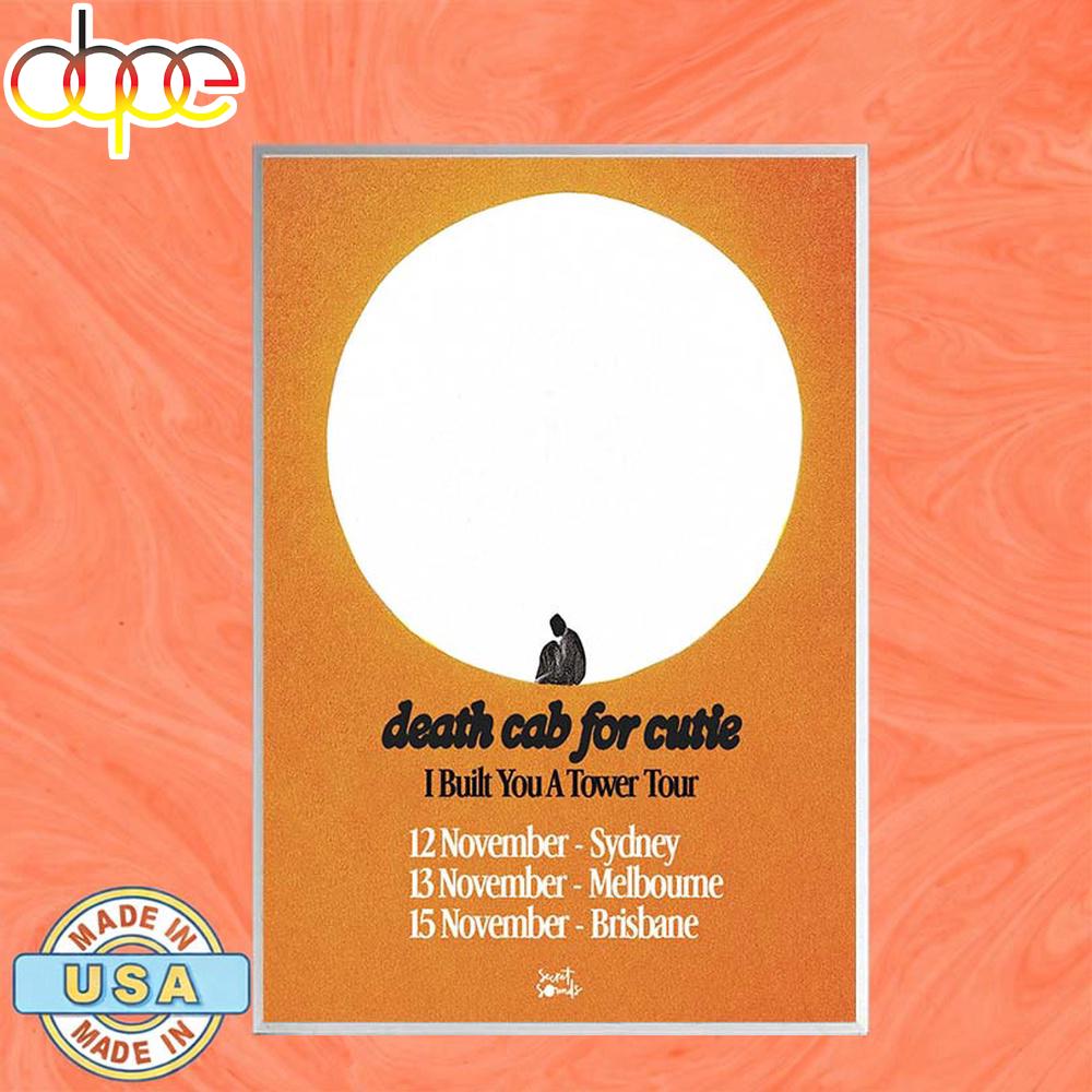 Death Cab for Cutie I Built A Tower Tour Poster Canvas