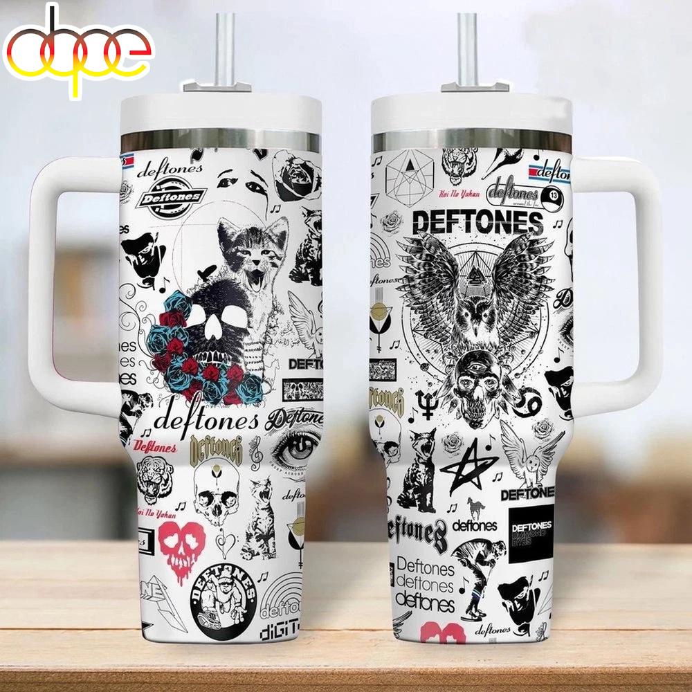 Deftones Music band Tumbler 40Oz With Handle