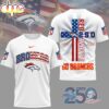 Denver Broncos NFL America 250 3D T-Shirt Denver Broncos NFL America 250 3D T-Shirt