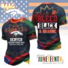 Denver Broncos NFL Juneteenth Freedom 3D T-Shirt Denver Broncos NFL Juneteenth Freedom 3D T-Shirt
