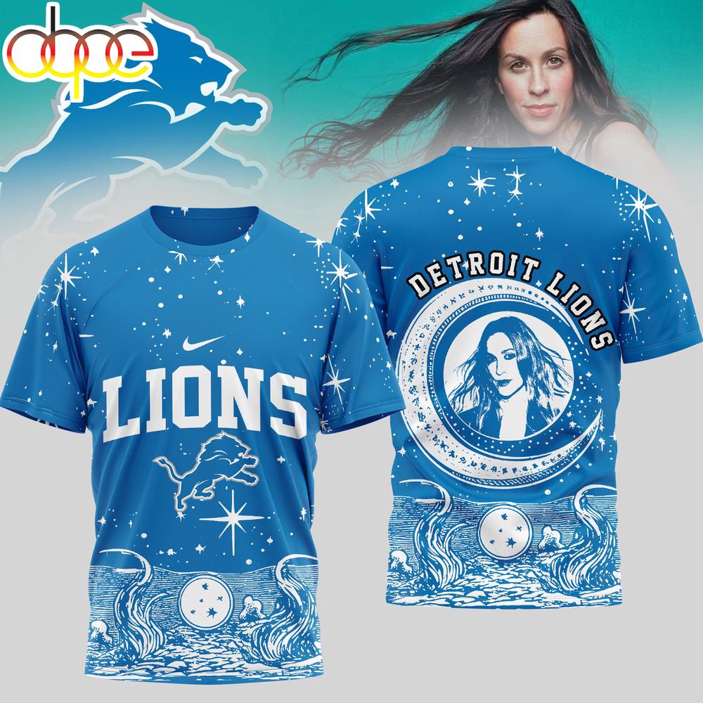 Detroit Lions NFL Alanis Morissette 3D T-Shirt