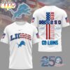 Detroit Lions NFL America 250 3D T-Shirt Detroit Lions NFL America 250 3D T-Shirt