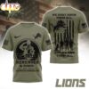 Detroit Lions NFL Celebrating Memorial Day 3D T-Shirt