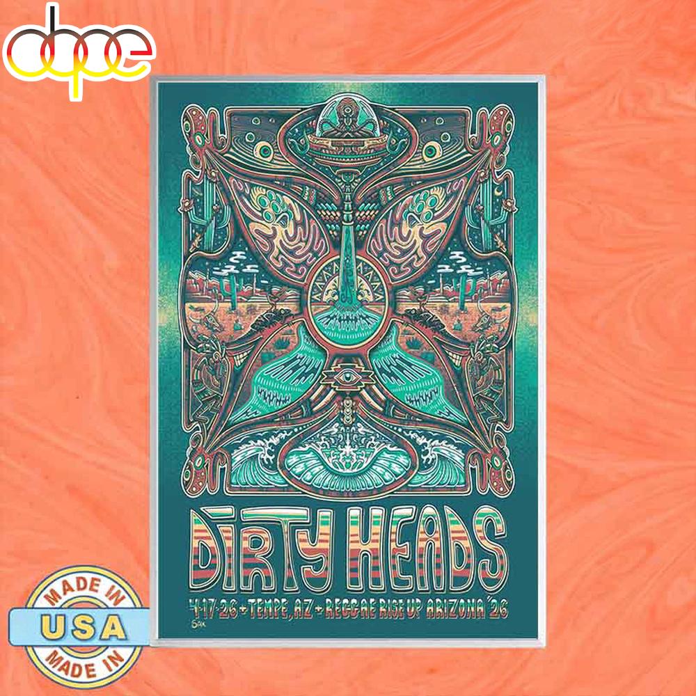 Dirty Heads Apr 17 2026 Tempe, AZ Live Poster Canvas