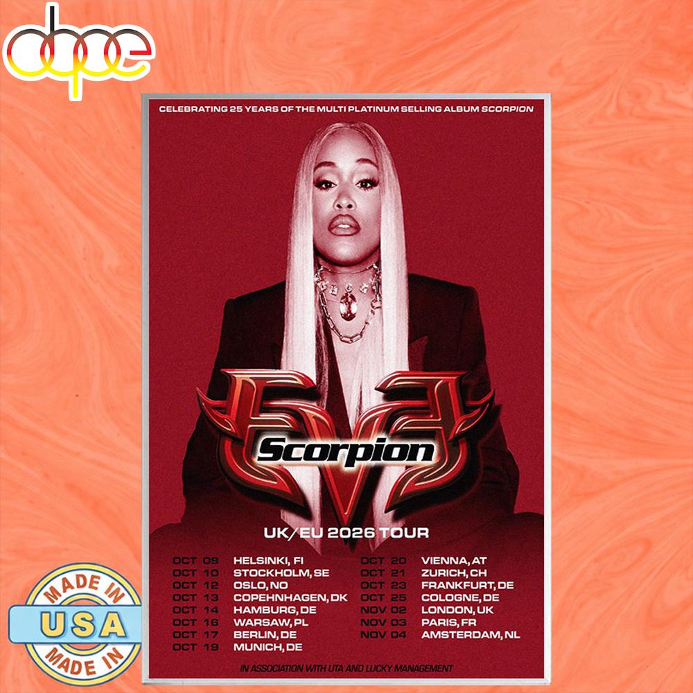 EVE Tour Oct And Nov 2026 UK Europe Poster Canvas