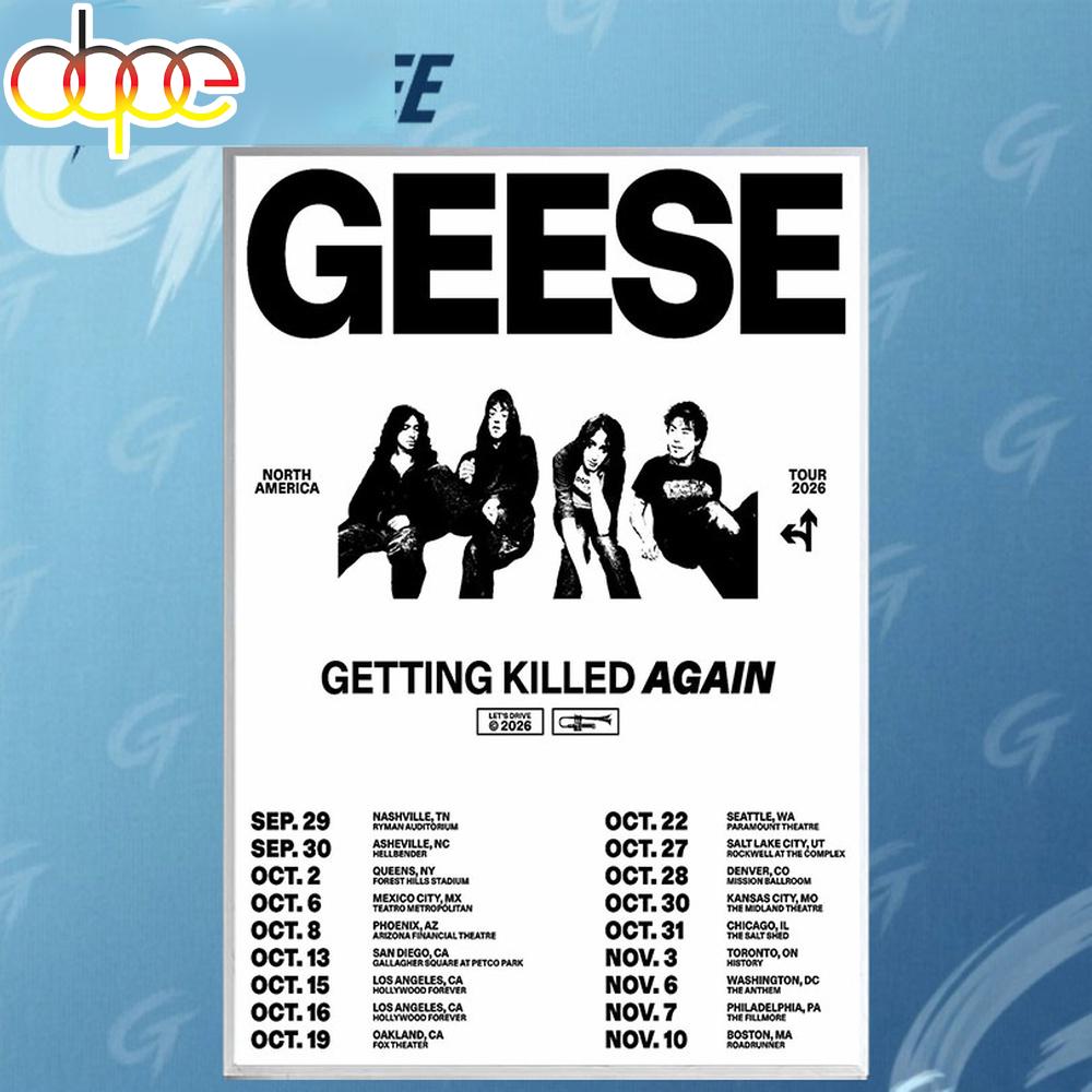 Geese North America Tour 2026 Poster Canvas
