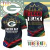 Green Bay Packers NFL Juneteenth Freedom 3D T-Shirt Green Bay Packers NFL Juneteenth Freedom 3D T-Shirt