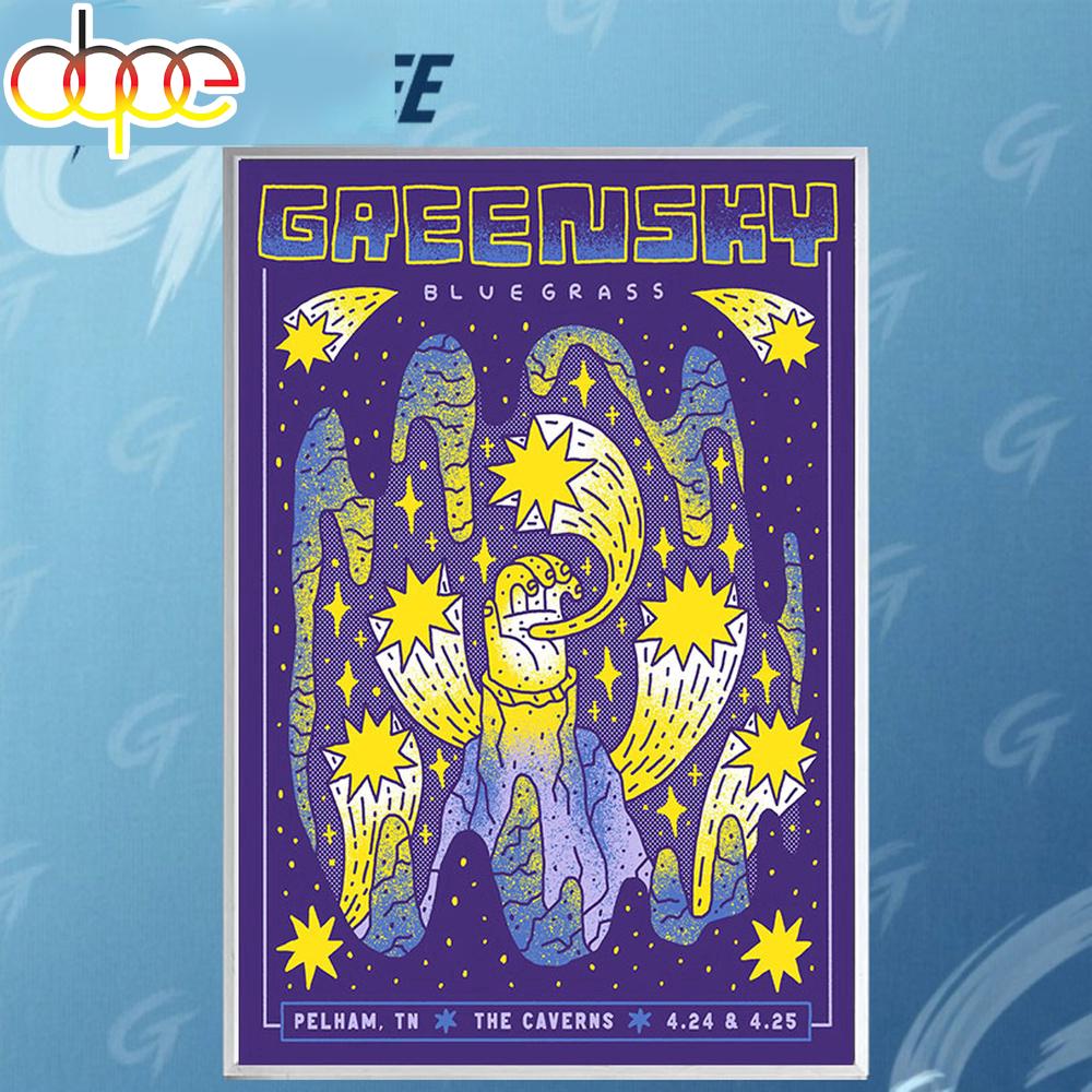 Greensky Bluegrass Pelham TN Tour 2026 Poster Canvas