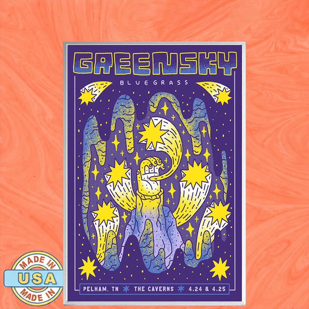 Greensky Bluegrass Pelham TN Tour Apr 24-25 2026 Poster Canvas
