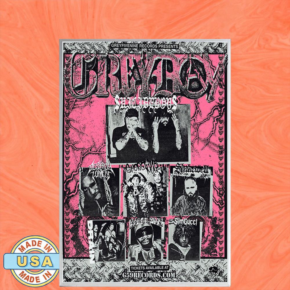 GREY DAY NORTH AMERICAN TOUR 2026 Poster Canvas