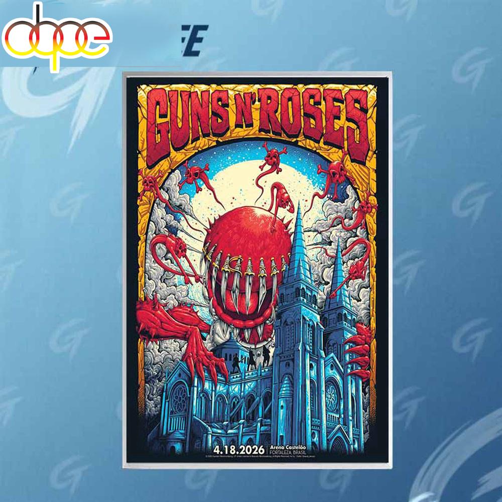 Guns N' Roses Apr 18 2026 Arena CastelÃ£o Live Poster Canvas