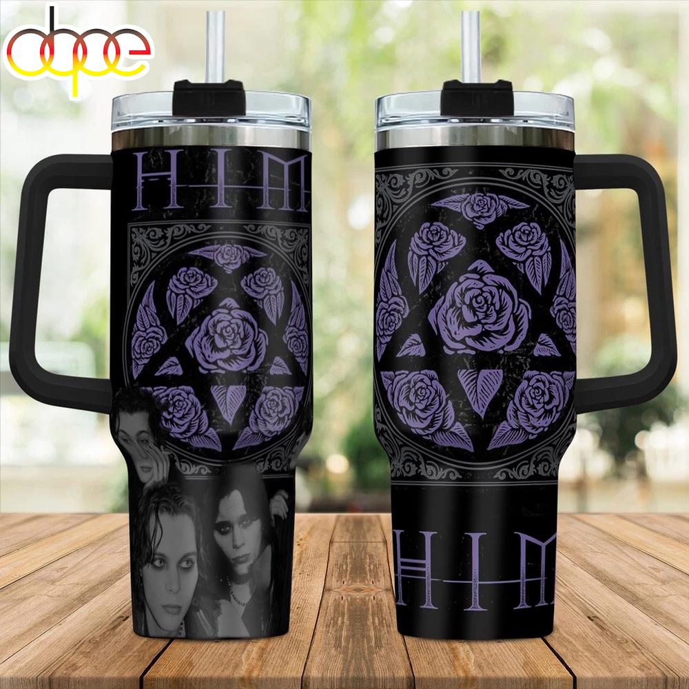 HIM Band Music Tumbler 40Oz With Handle