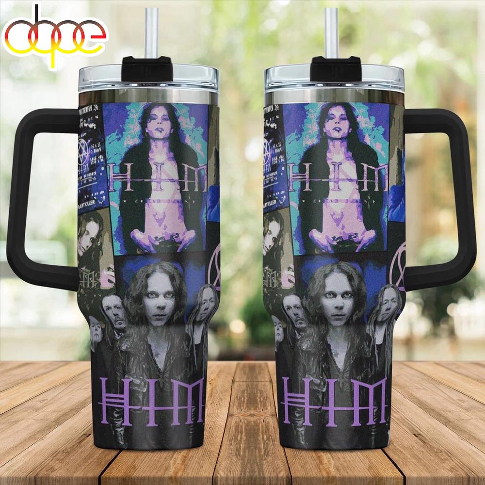 HIM Band Tumbler 40Oz With Handle