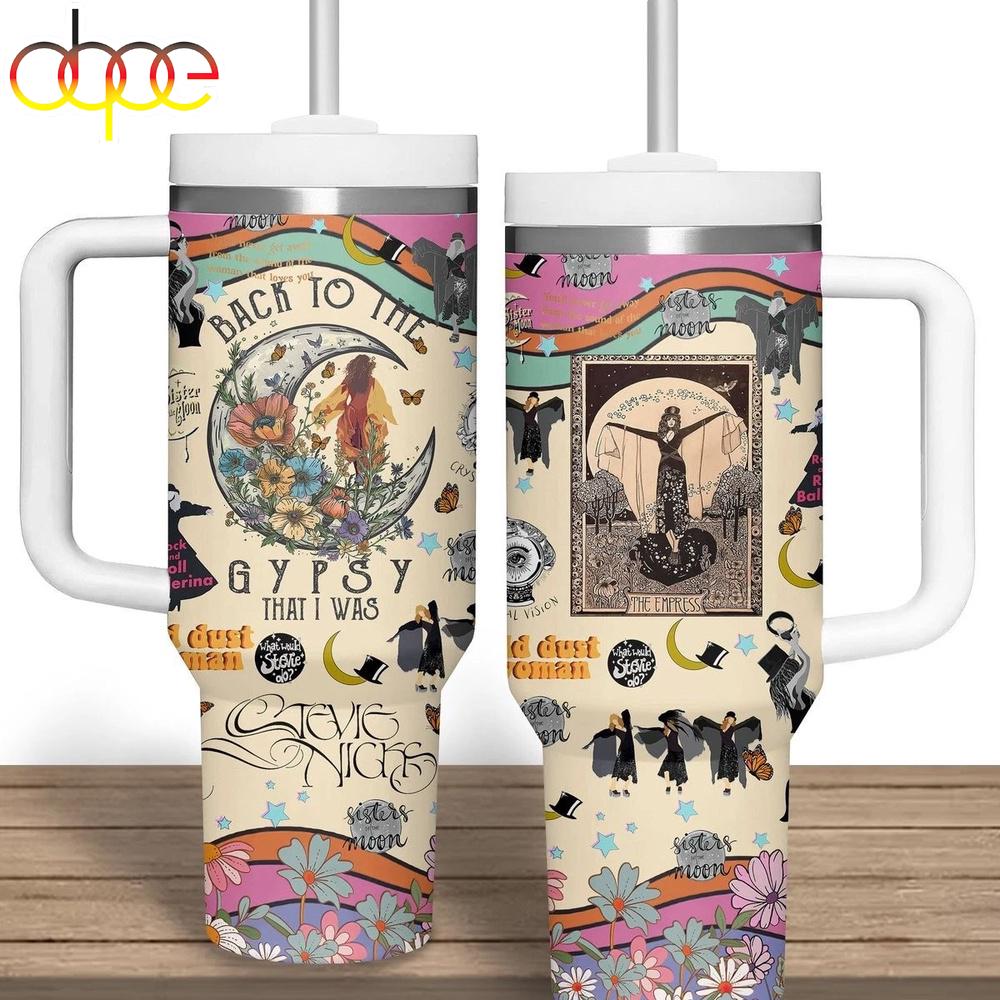 Hot Stevie Nicks Muisc Tumbler 40Oz With Handle