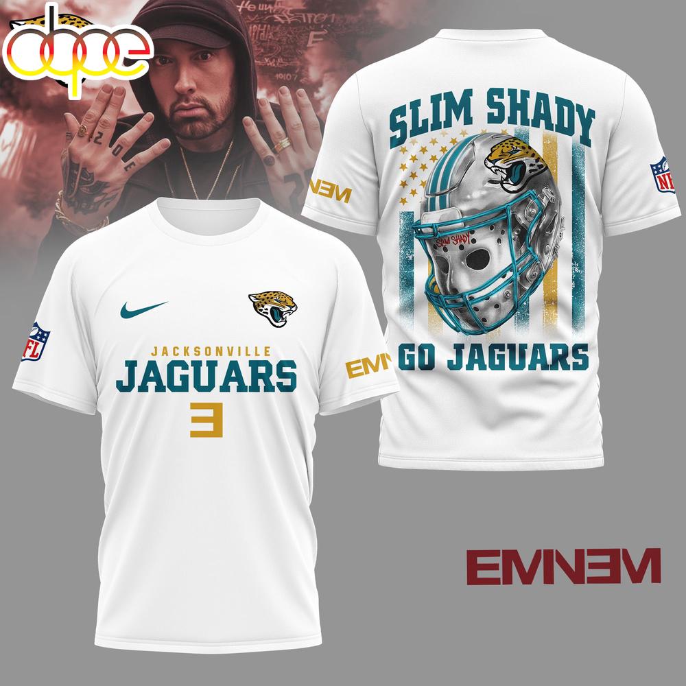 Jacksonville Jaguars NFL Eminem Fan 3D T-Shirt