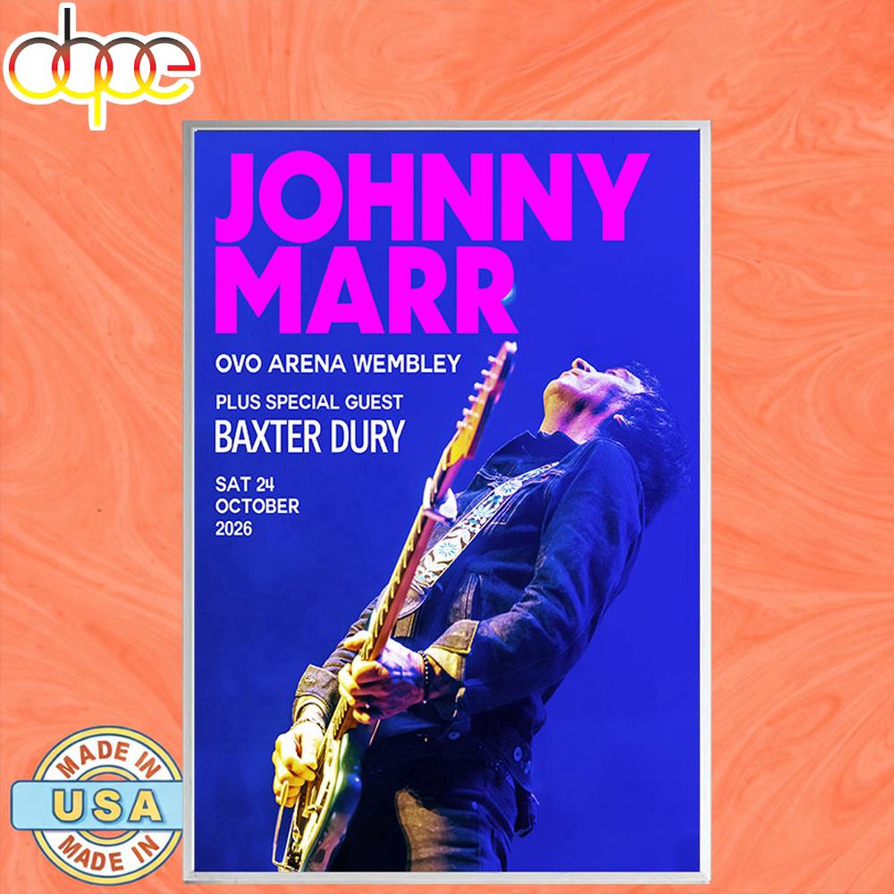 Johnny Marr OVO Arena Wembley Arena Square London Oct 24 2026 Poster Canvas