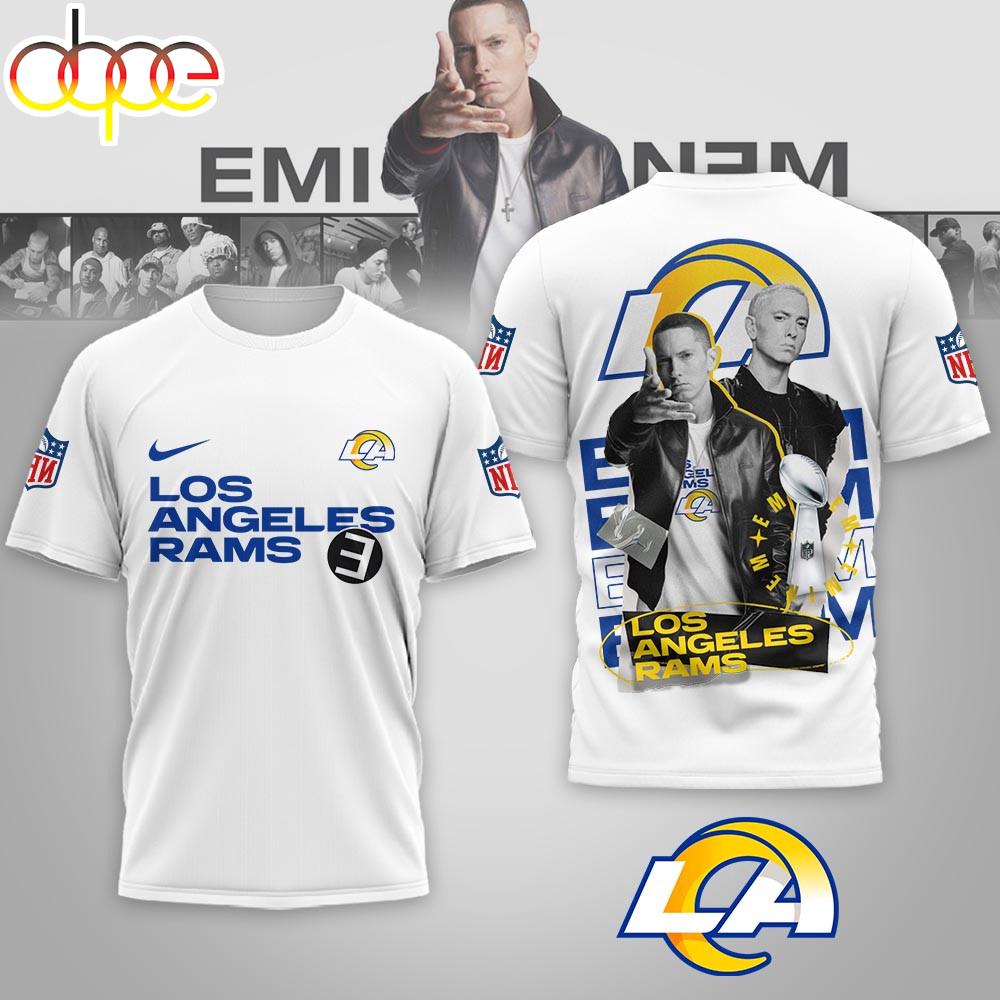 Los Angeles Rams NFL Eminem 3D T-Shirt