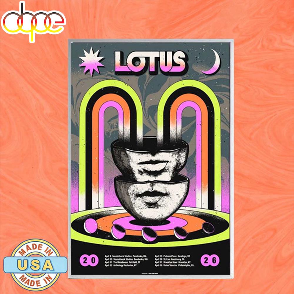 Lotus Tour 2026 Poster Canvas