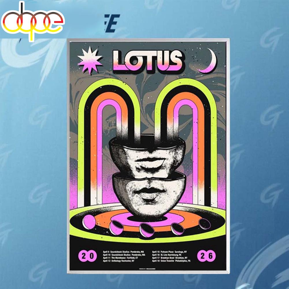 Lotus Tour Apr 2026 Poster Canvas