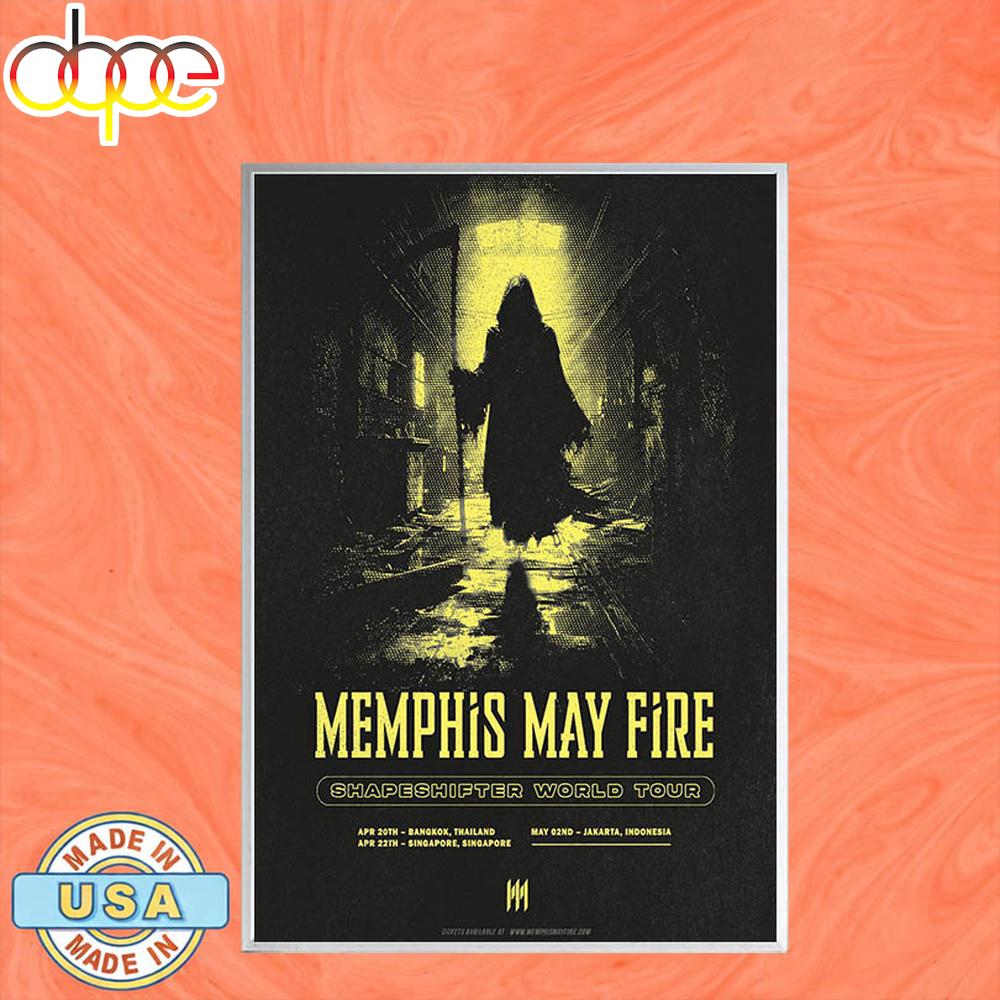 Memphis May Fire Shapeshifter World Tour 2026 Poster Canvas