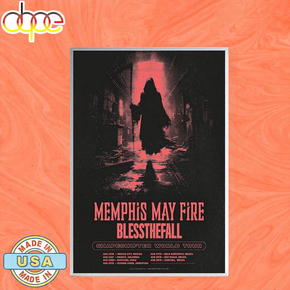 Memphis May Fire Shapeshifter World Tour Poster Canvas