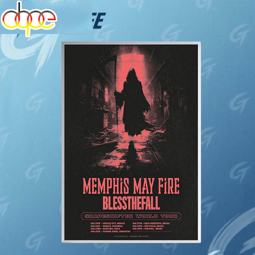 Memphis May Fire Shapeshifter World Tour Poster Canvas