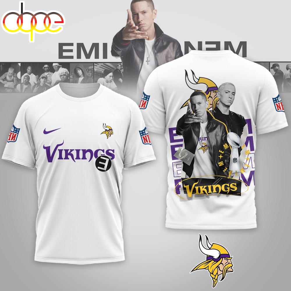 Minnesota Vikings NFL Eminem 3D T-Shirt