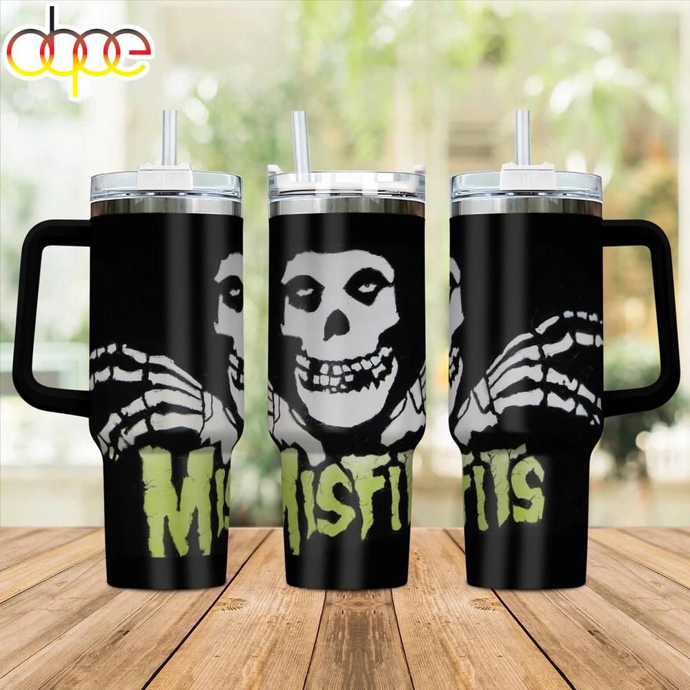 Misfits skull Pop Tumbler 40Oz With Handle