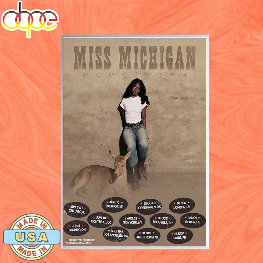 MISS MICHIGAN IS GOING ON TOUR 2026 MOMO NEW Poster Canvas