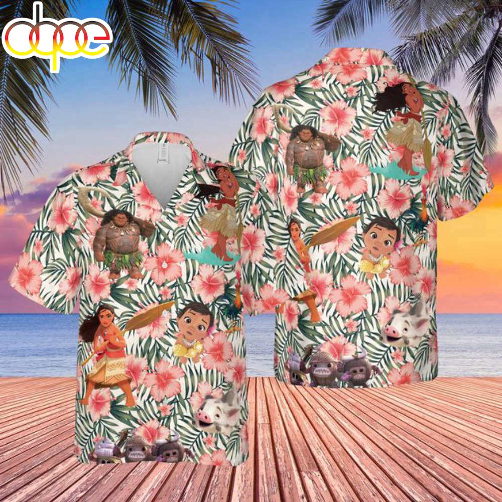 Moana Pattern Hawaiian Shirt