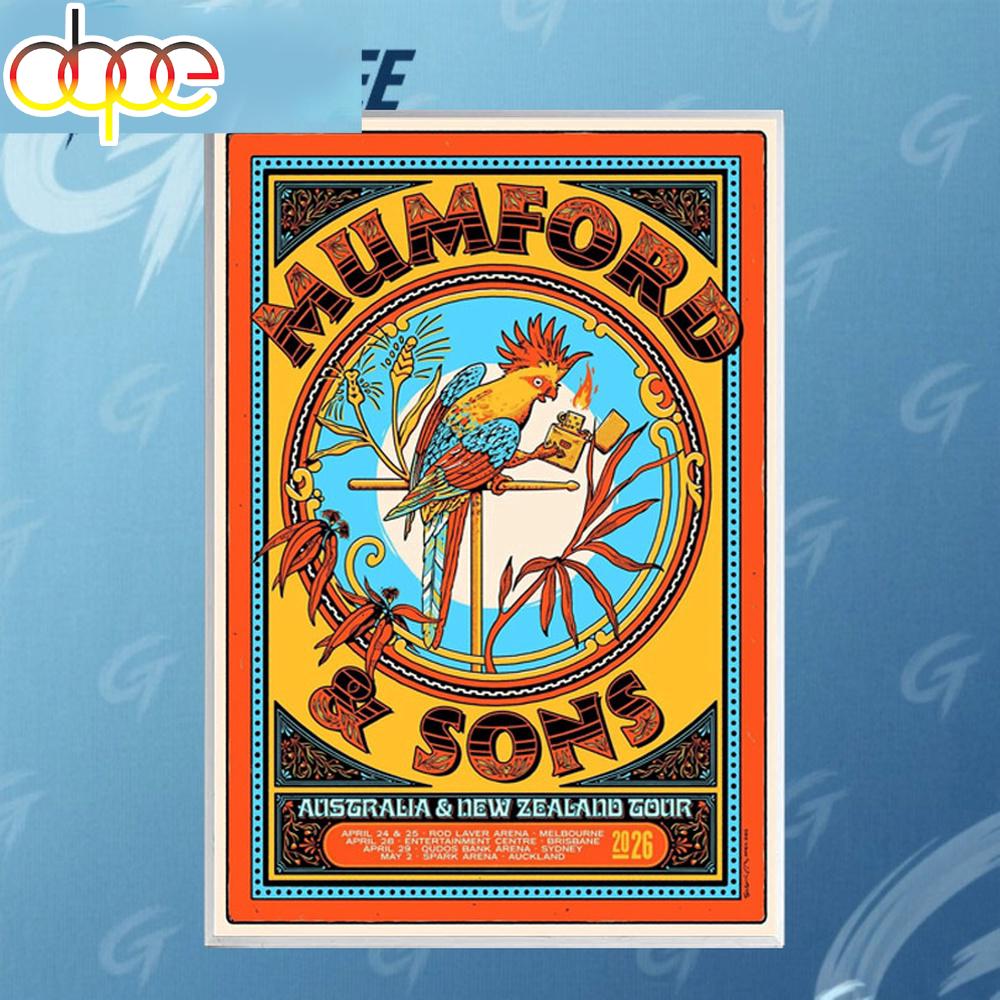 Mumford & Sons Tour 2026 Poster Canvas