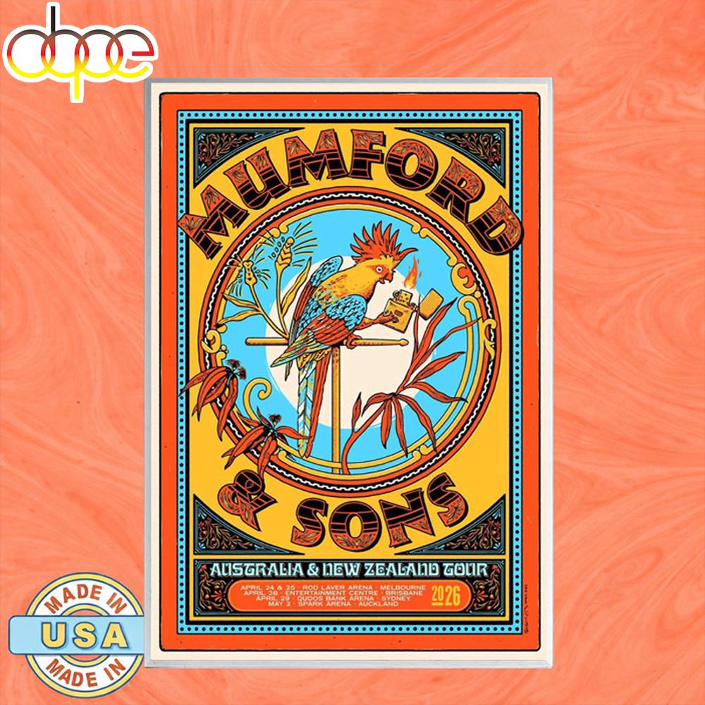 Mumford & Sons Tour Apr May 2026 Poster Canvas