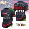 New England Patriots NFL Juneteenth Freedom 3D T-Shirt New England Patriots NFL Juneteenth Freedom 3D T-Shirt