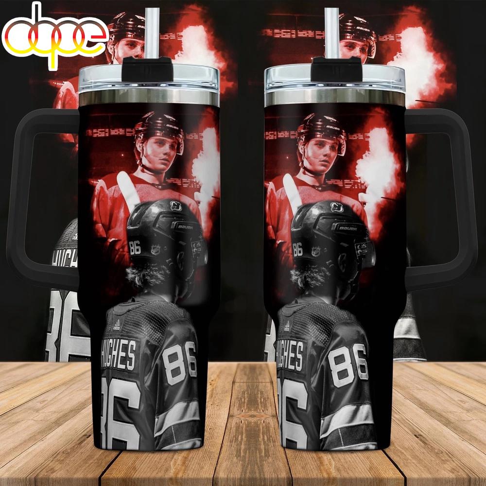New Jack Hughes NHL Tumbler 40Oz With Handle