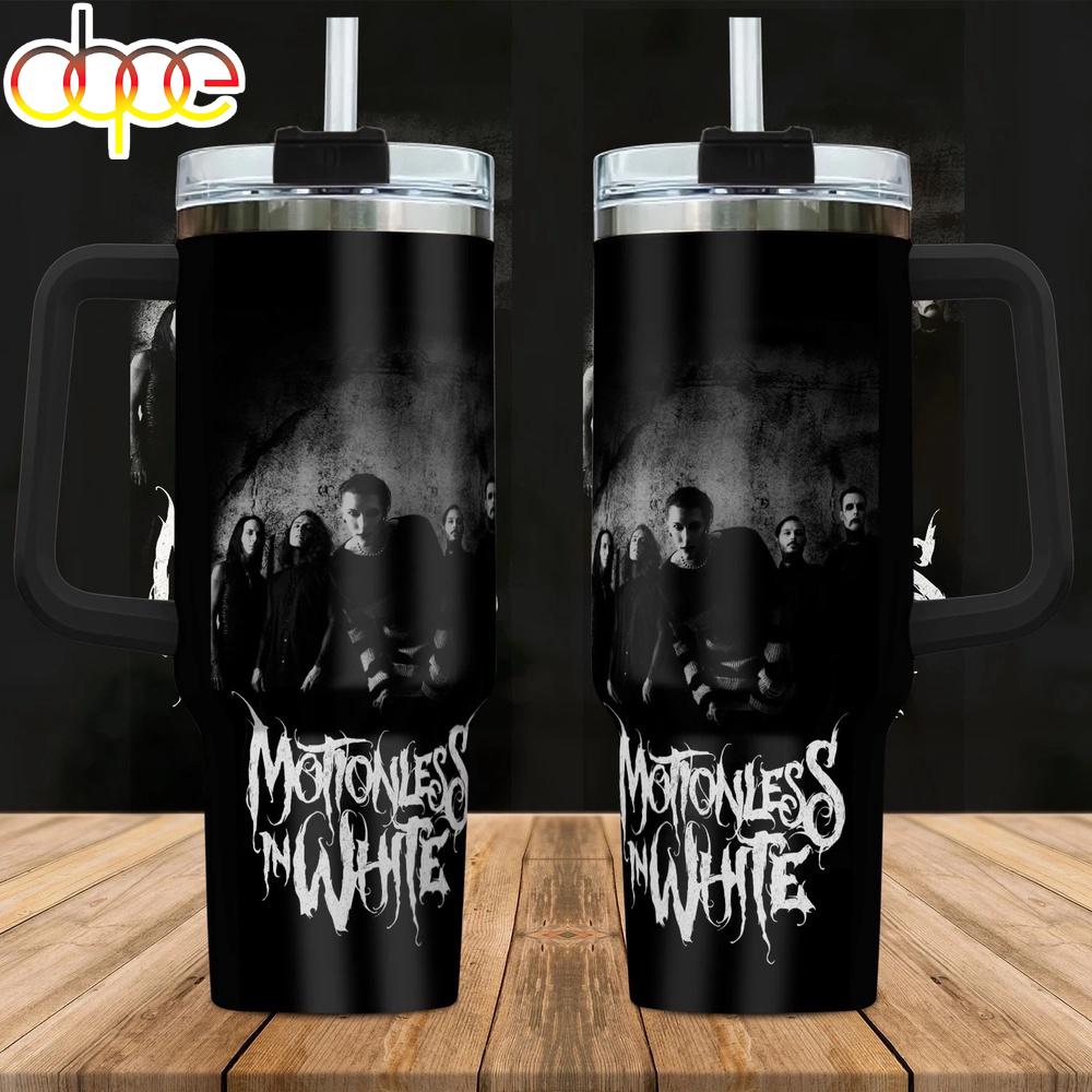 New MOTIONLESS IN WHITE Tumbler 40Oz With Handle