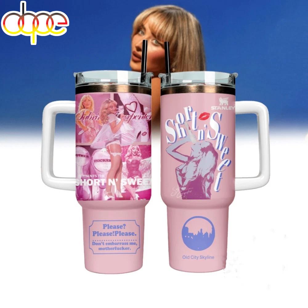 New Sabrina Carpenter Tumbler 40Oz With Handle